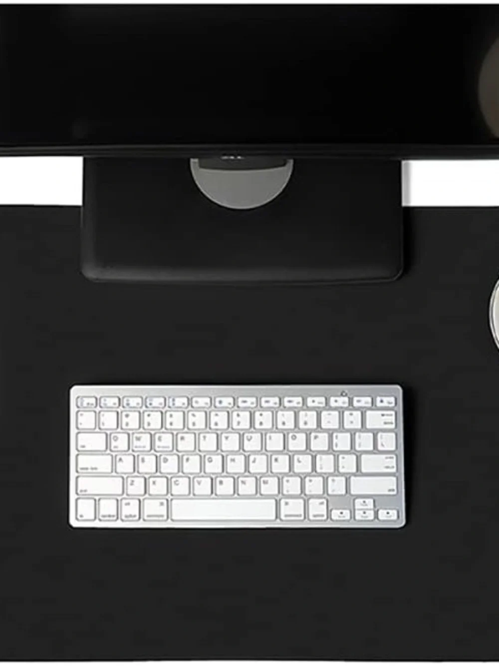 Black Leather-Look Desk Mat 31” X 16”